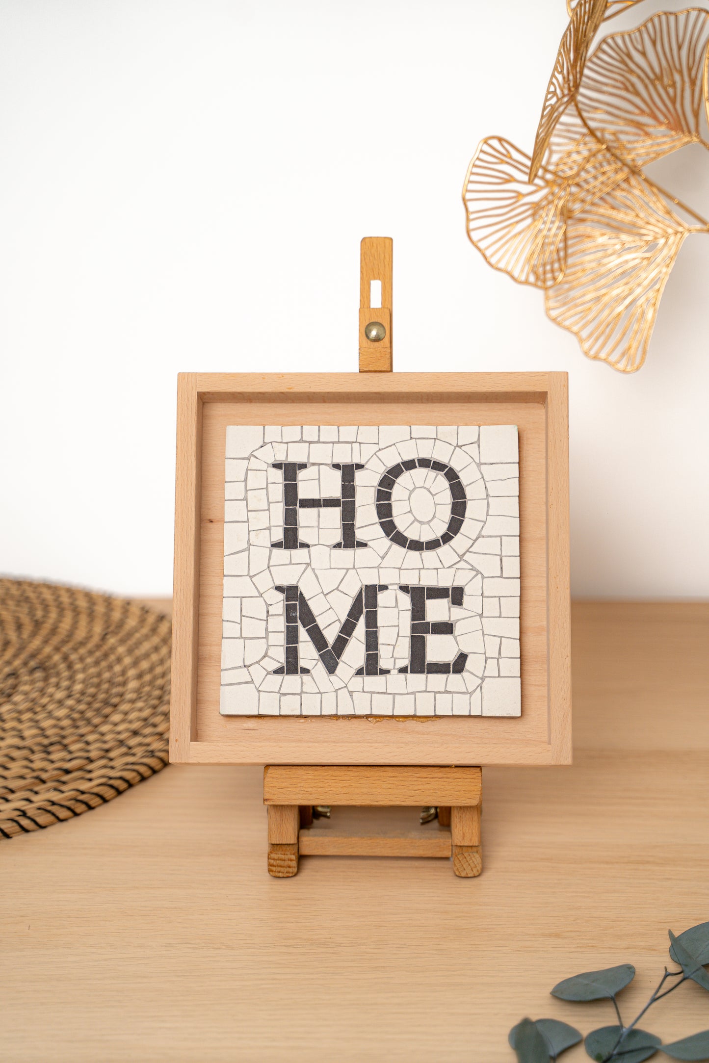 HOME, Tableau mosaïque de grès cérame