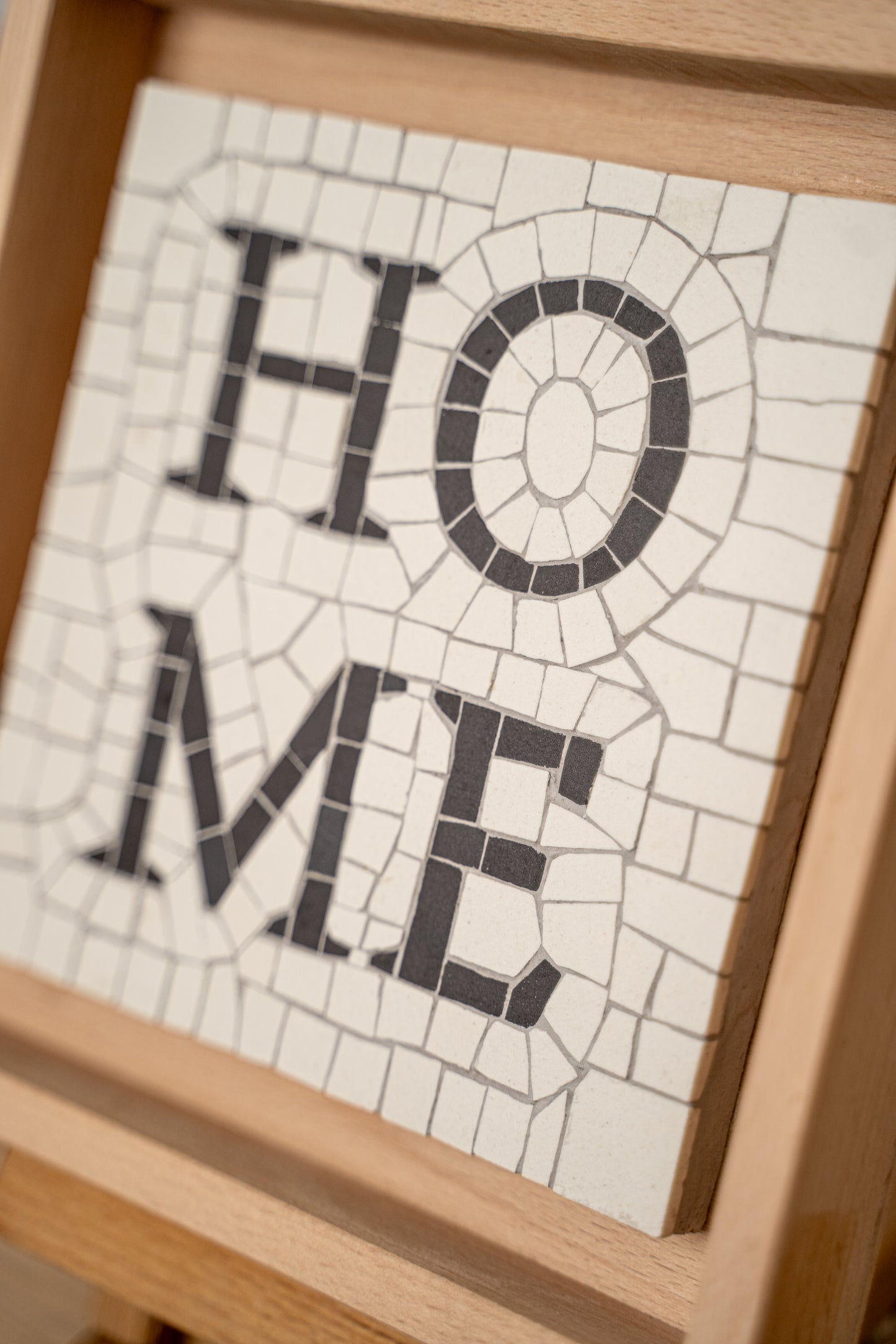 HOME, Tableau mosaïque de grès cérame