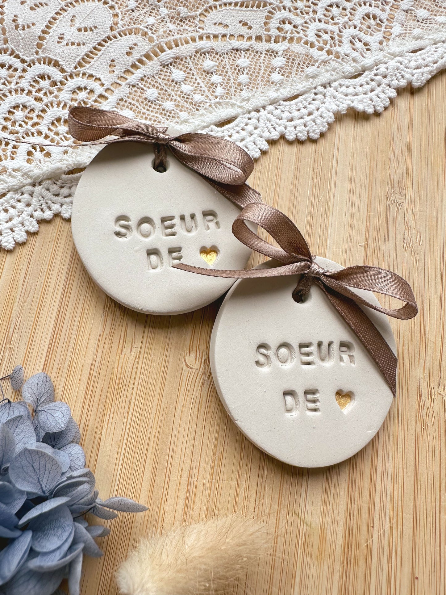 SOEUR de COEUR, Magnet en argile